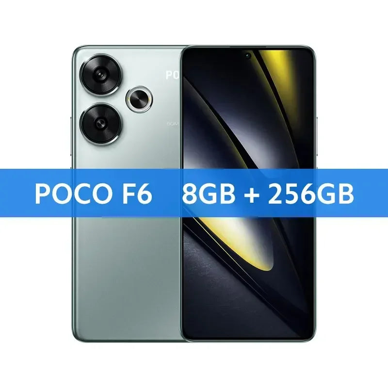 Global Version POCO F6 5G Cellphone 90W charging 5000mAh battery 6.67” 1.5K 120Hz Flow AMOLED DotDisplay Snapdragon 8s Gen 3