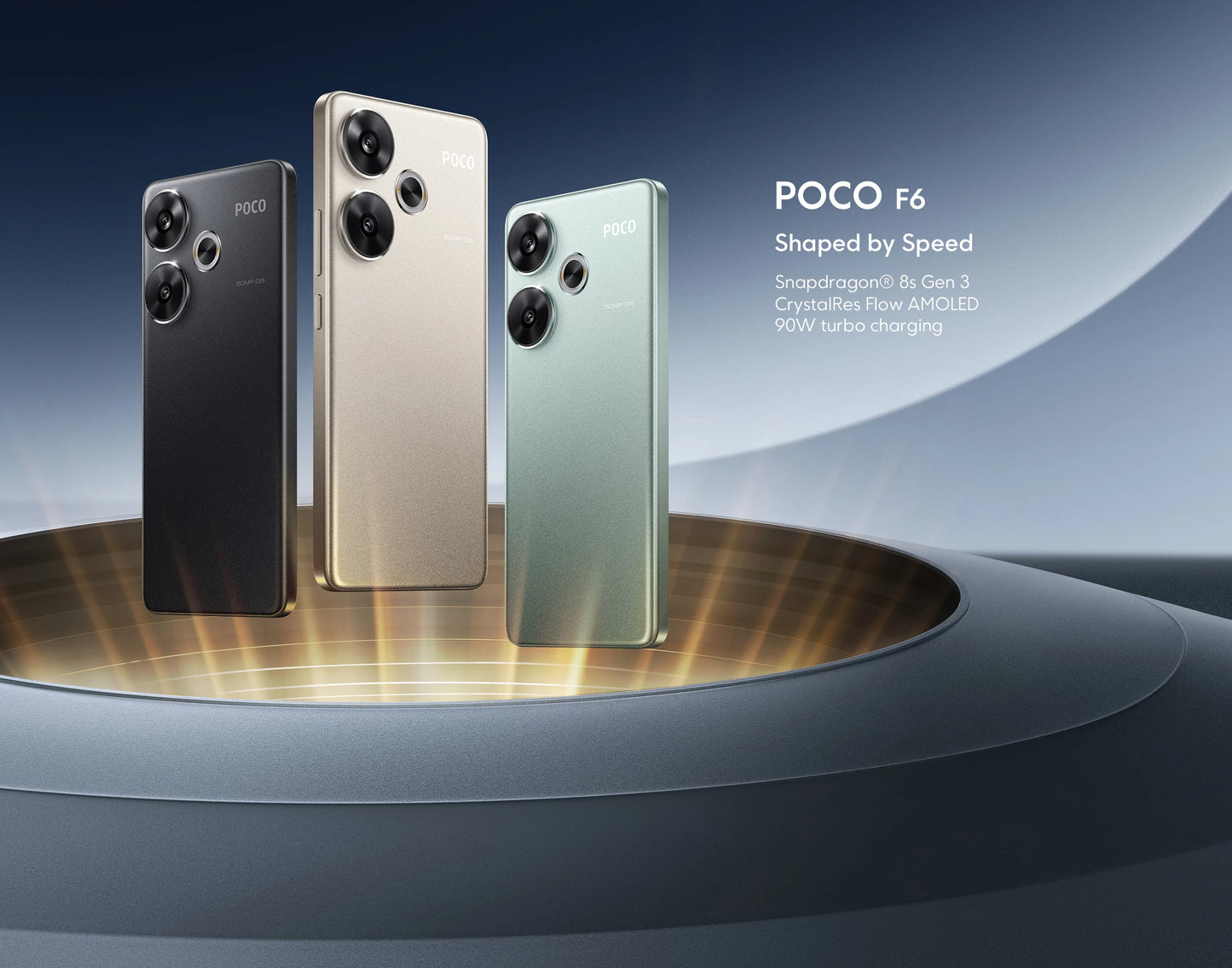 Global Version POCO F6 5G Cellphone 90W charging 5000mAh battery 6.67” 1.5K 120Hz Flow AMOLED DotDisplay Snapdragon 8s Gen 3