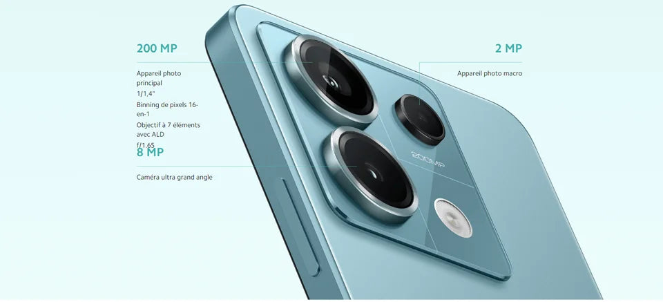 Xiaomi Redmi Note 13 Pro 5G,Smart Phones,NFC,6.67" 1.5K AMOLED display,120Hz,200MP Camera,67W Charger,5100mAh Battery,Global Version