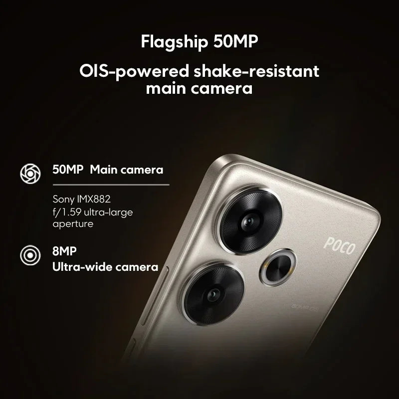 Global Version POCO F6 5G Cellphone 90W charging 5000mAh battery 6.67” 1.5K 120Hz Flow AMOLED DotDisplay Snapdragon 8s Gen 3