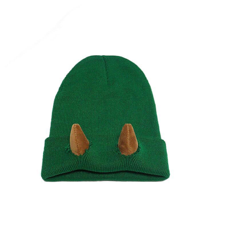 Autumn Winter Devil Horn Knitted Wool Cap
