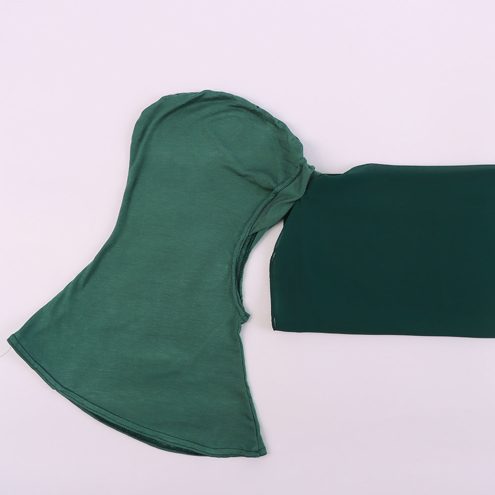 Modal Scarf Bottoming Hood Pearl Chiffon Women's Bag Scarf