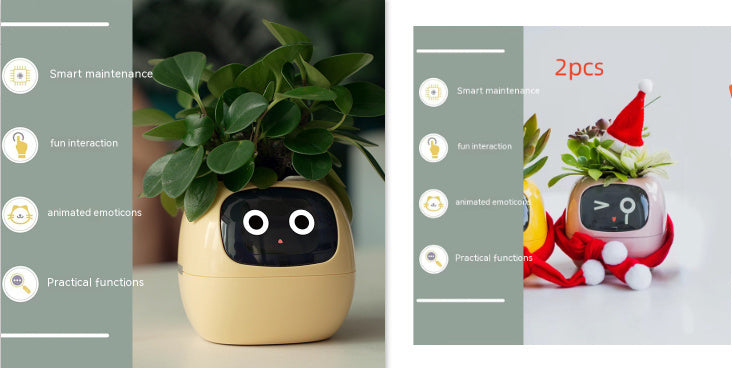 Smart AI Planter with Expressions and Sensors