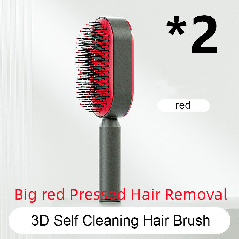 Self Cleaning Hair Brush One-key Airbag Massage
