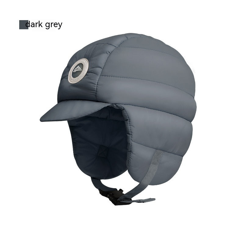 Down Plush Windproof Waterproof Winter Hat