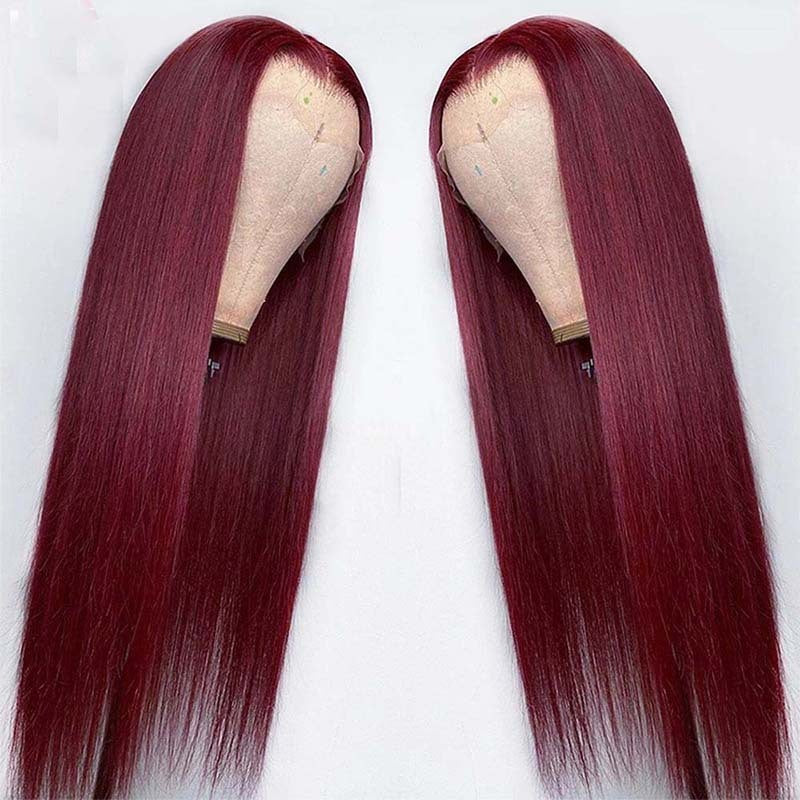 Long Straight Front Lace Wig Smooth Hair
