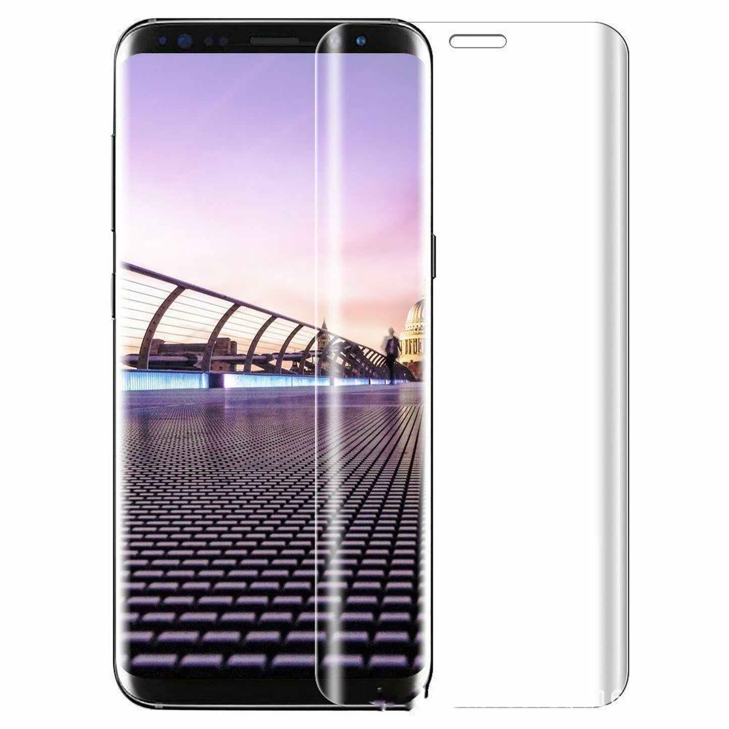 Tempered glass film screen printing full screen mobile phone film