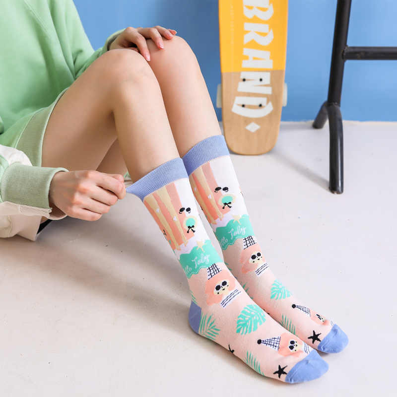 Pure Cotton Street Hip-hop Sports Long Socks