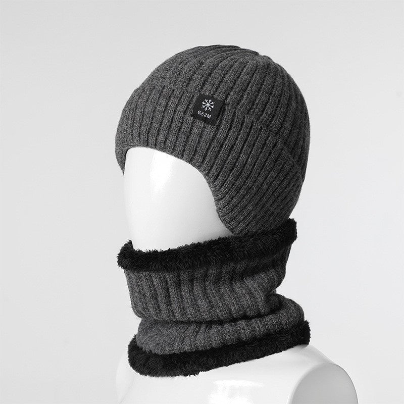 Middle-aged Elderly Men's Wool Ear Protection Hat