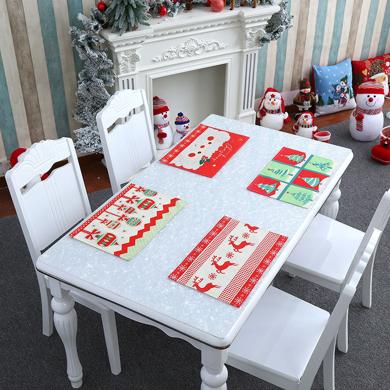New Christmas Table Mat Tablecloth Decor