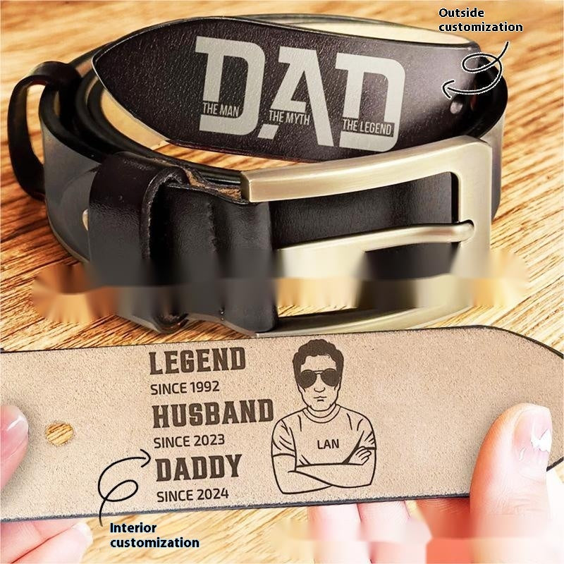 Father's Day Vintage Men's Pin Buckle Belt