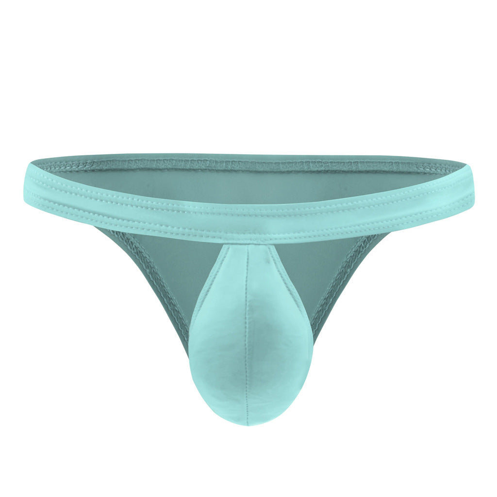 Men's Translucent Ice Silk Low Waist Briefs