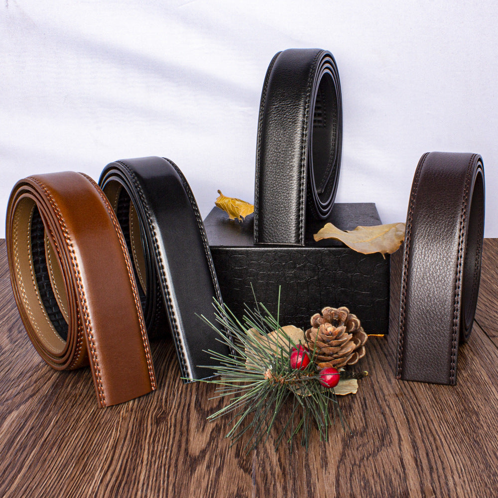 Double-sided Genuine Leather Business Belt