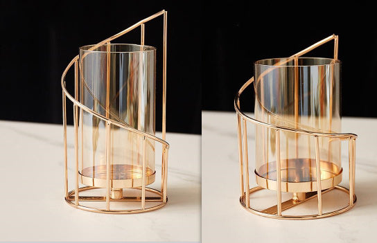 Nordic Wrought Iron Candle Holder Ornament
