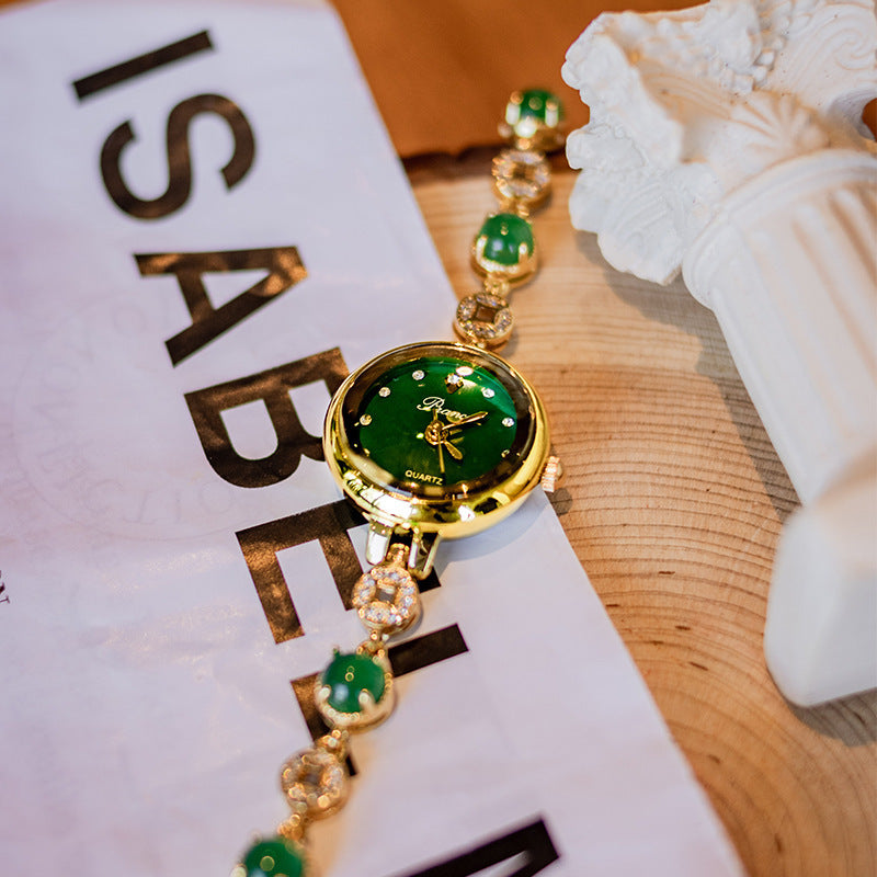 Women's Copper Coin Chalcedony Watch