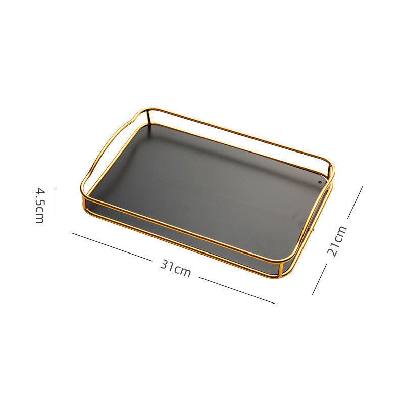 Household Rectangular Tea Tray Water Cup Storage