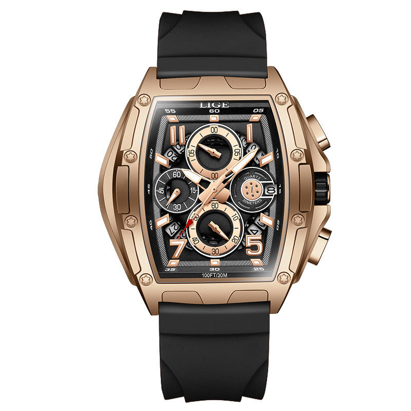 Multi-Sport Waterproof Curved Mirror Watch