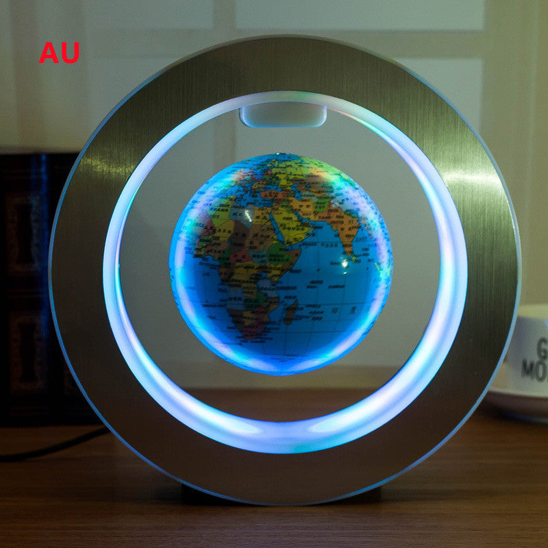 Round LED Floating Globe Magnetic Levitation World Map Light