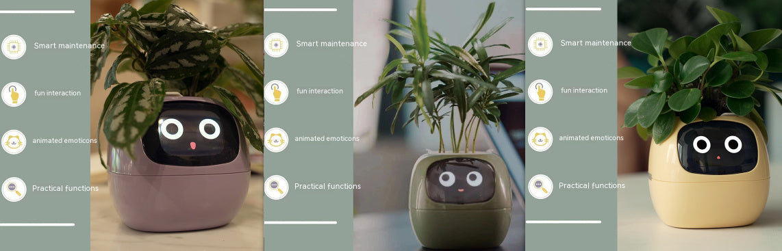 Smart AI Planter with Expressions and Sensors