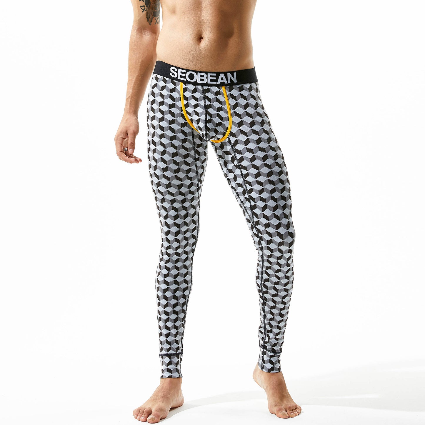 Men's Elastic Breathable Cotton Thermal Long Johns