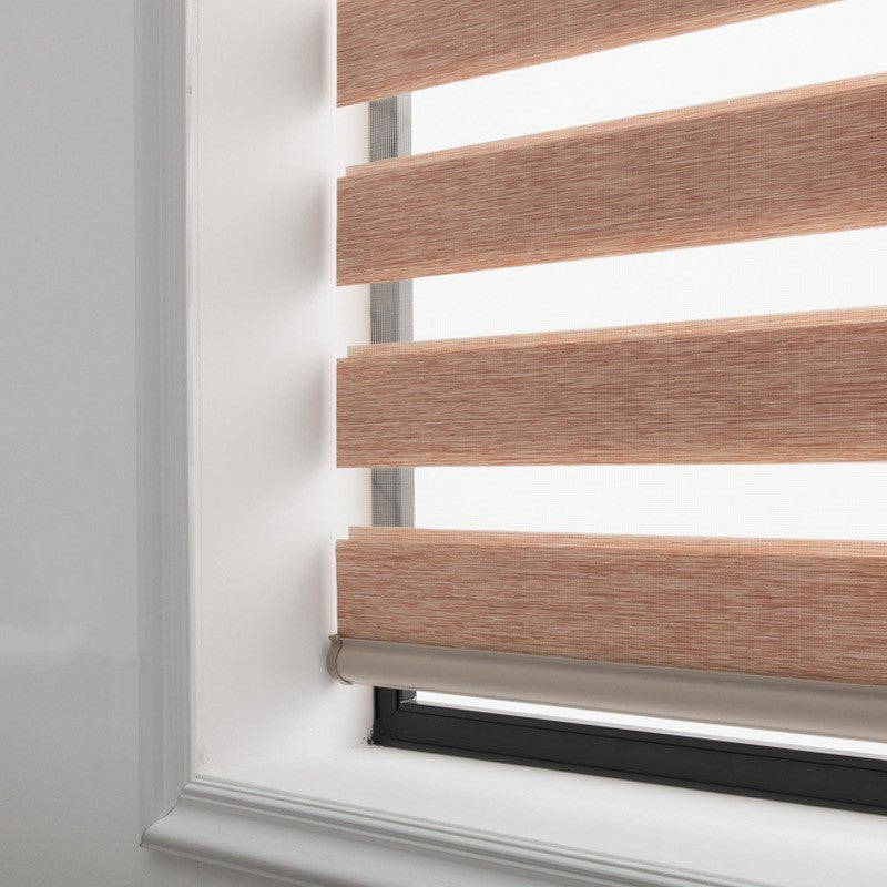 Soft Gauze Zebra Roll-Up Curtain Semi Shading