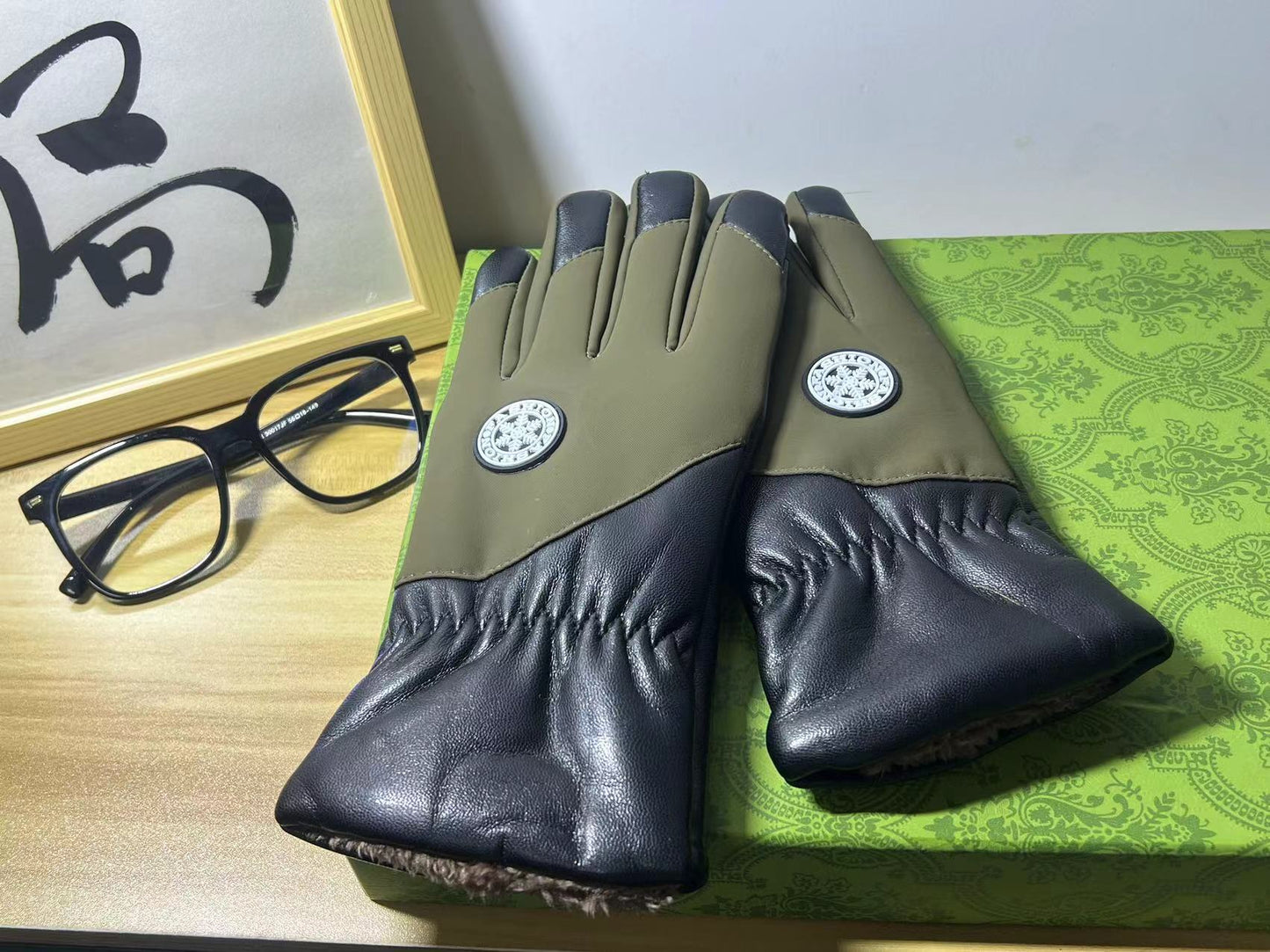 Knitted Winter Warm Open Finger Windproof Gloves