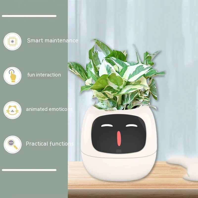 Smart AI Planter with Expressions and Sensors