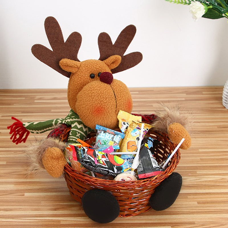 New Christmas Candy Basket Tabletop Decorations