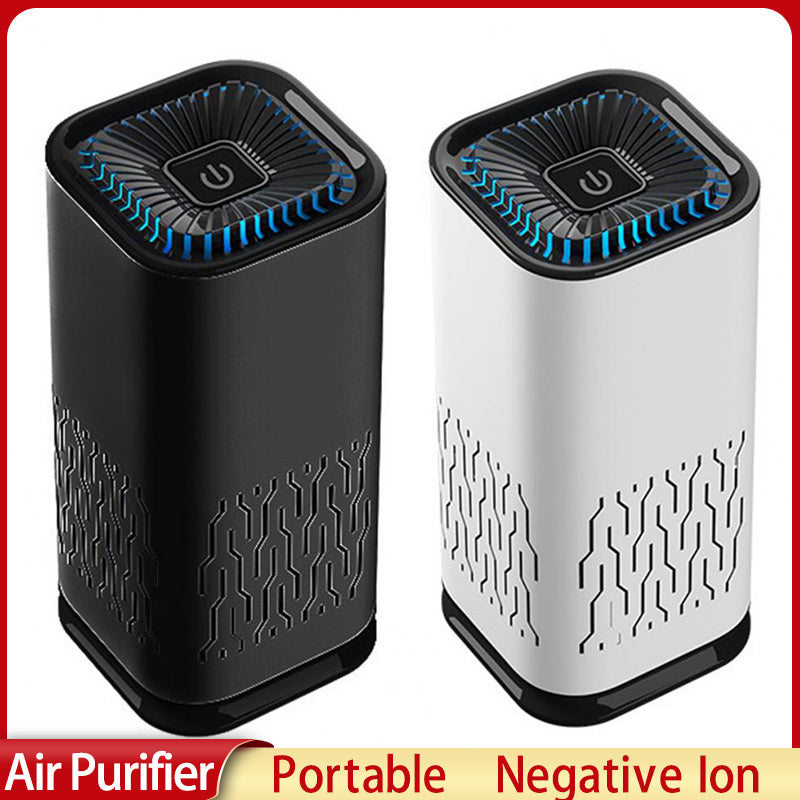 Portable Car Air Purifier Ionizer Smoke Dust Remover