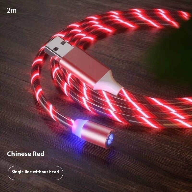 Magnetic Fast Charging Cable Type-C Micro USB LED