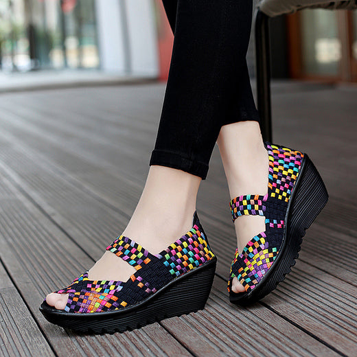 Soft Bottom Woven Summer Sandals