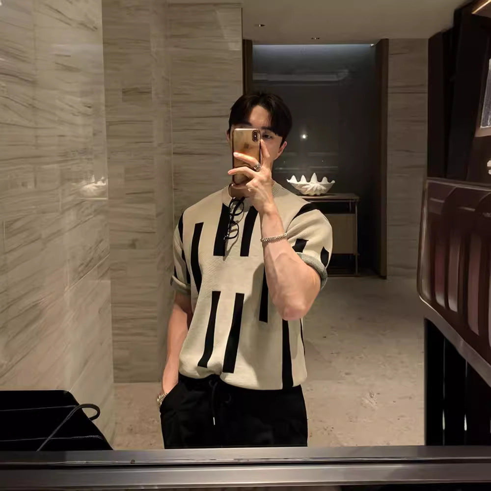 American High Street Round Neck Knitted T-shirt