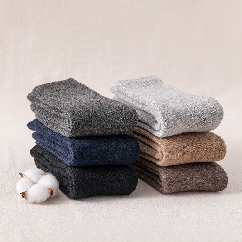 Winter Warm Wool Fleece Lined Mens Socks