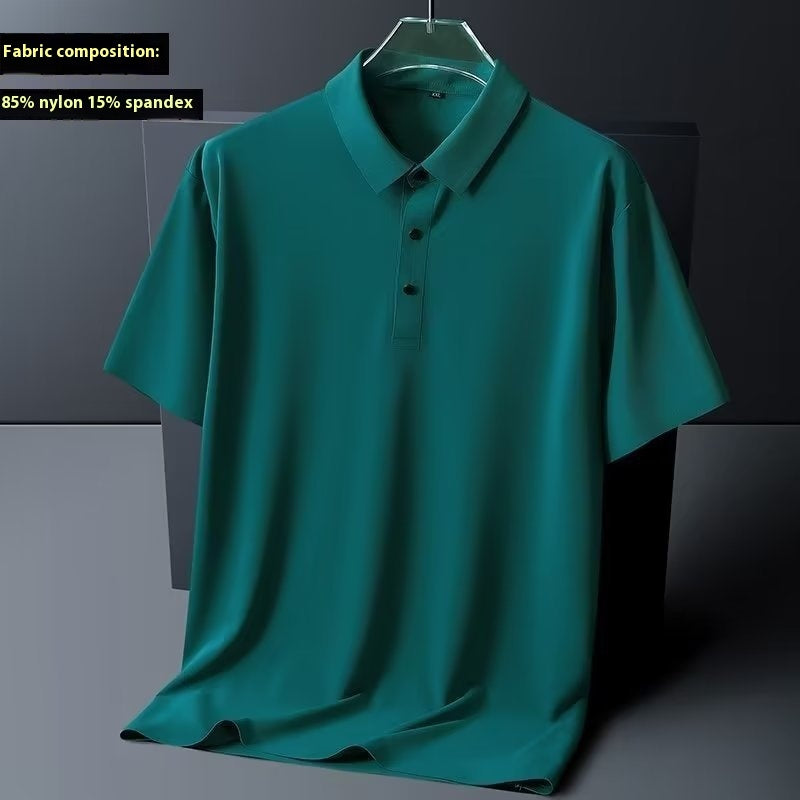 High Elastic Lightweight Ice Silk Nylon Short Sleeve