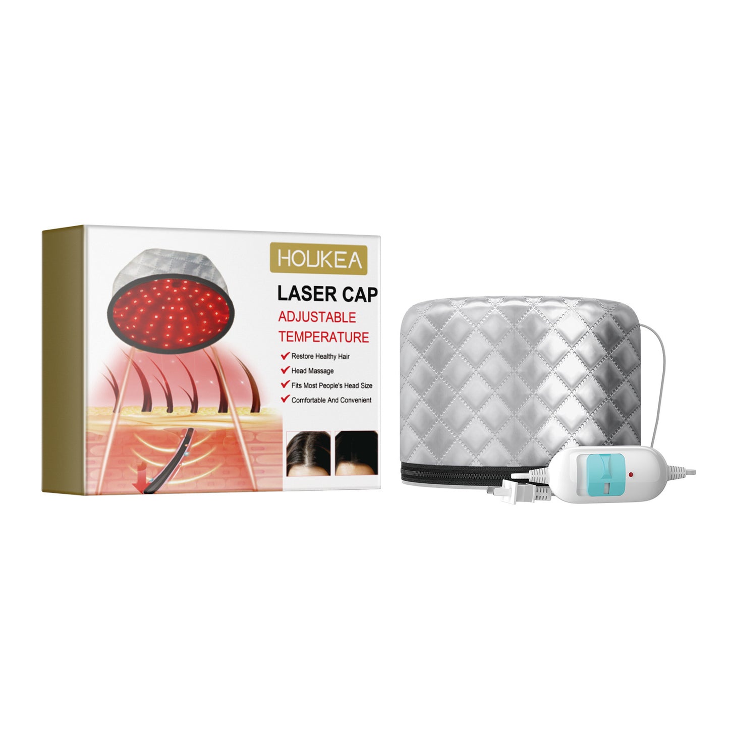 Heating Cap for Hair Repair and Massage Care