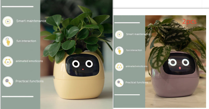 Smart AI Planter with Expressions and Sensors