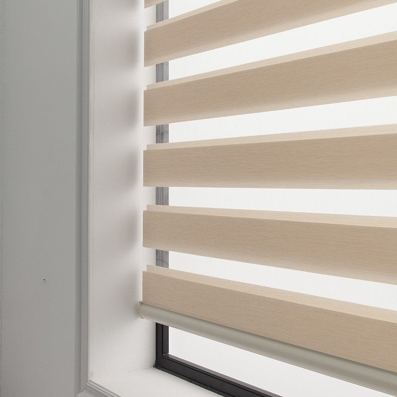 Soft Gauze Zebra Roll-Up Curtain Semi Shading