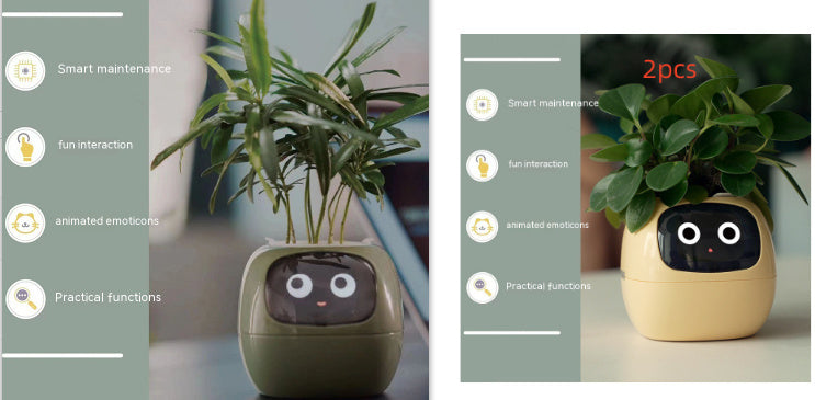 Smart AI Planter with Expressions and Sensors