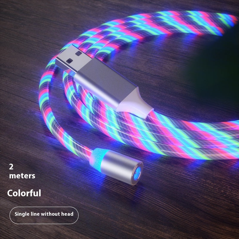 Magnetic Fast Charging Cable Type-C Micro USB LED