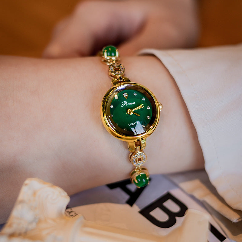 Women's Copper Coin Chalcedony Watch