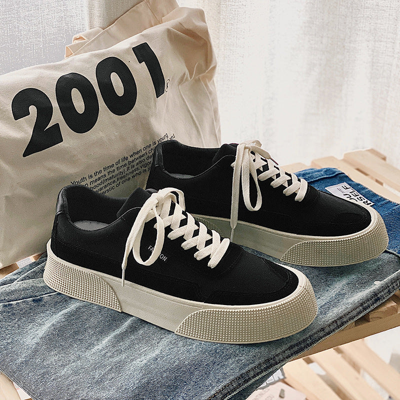 Low-top Platform Student Sneakers: Casual and Breathable