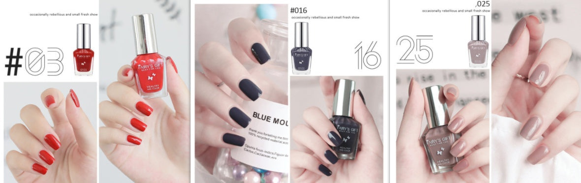Water-Based Tear-Free Transparent Nail Polish