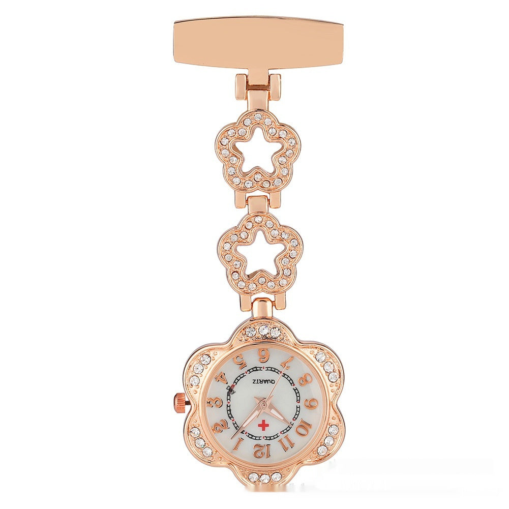 Diamond Nurse Pocket Watch