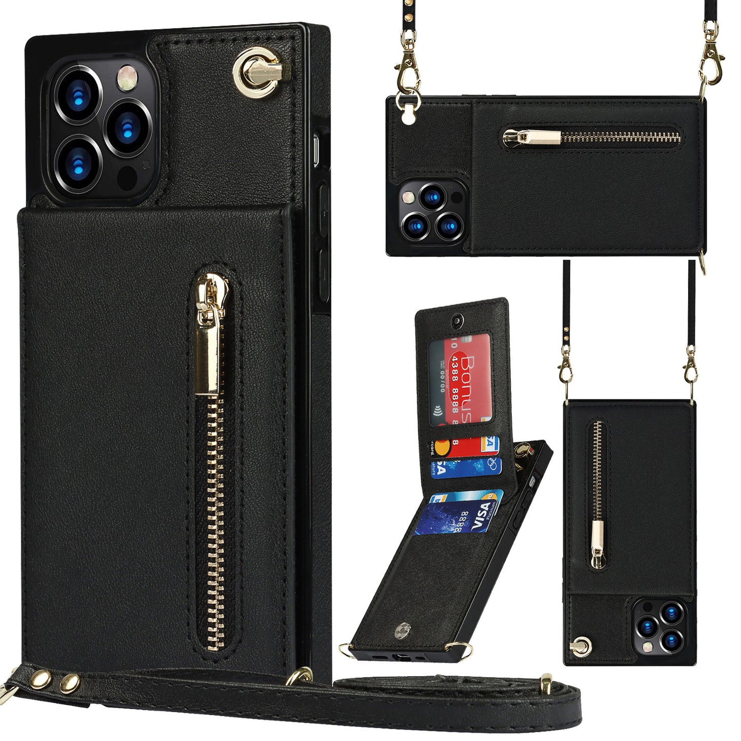 Leather Case Card 12 Messenger Phone Case Explosive Style