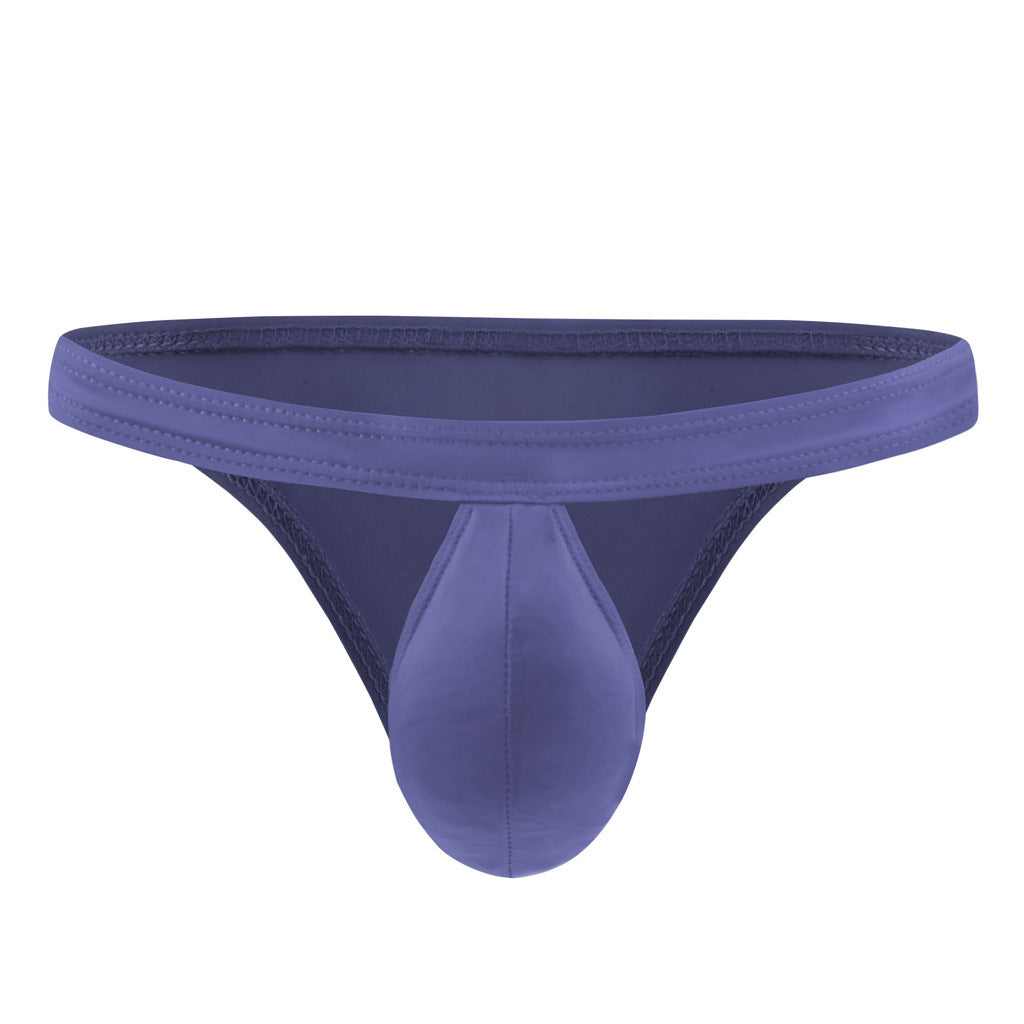 Men's Translucent Ice Silk Low Waist Briefs