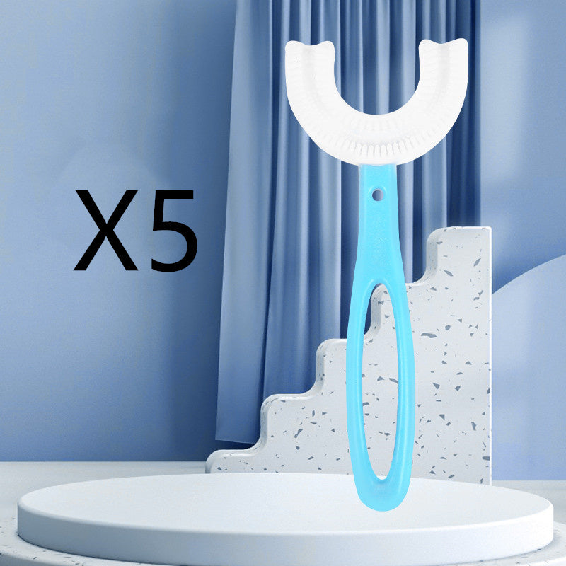 Children's U-shaped Soft Rubber Toothbrush