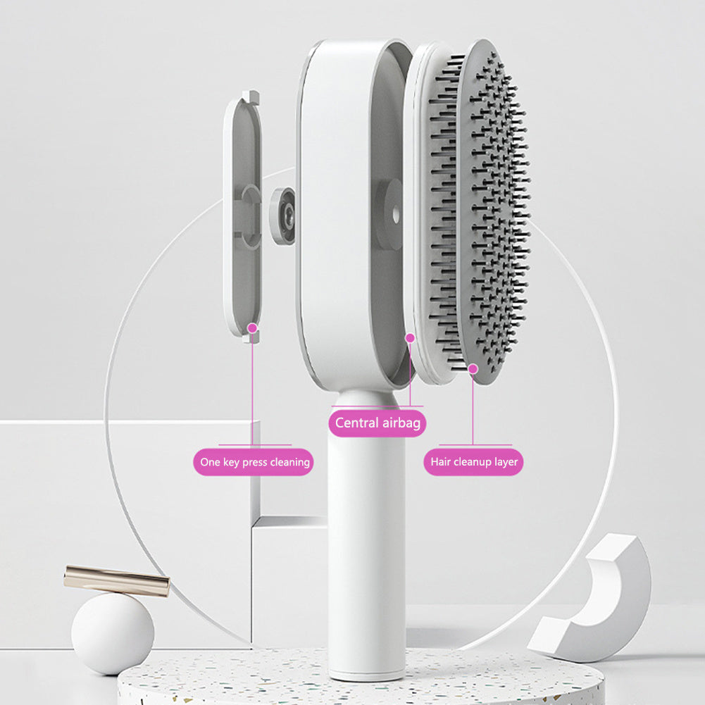 Self Cleaning Hair Brush One-key Airbag Massage