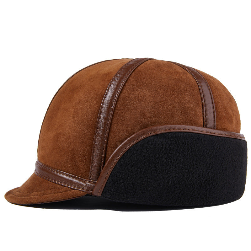 Casual Leather Men's Winter Sheepskin Thermal Hat