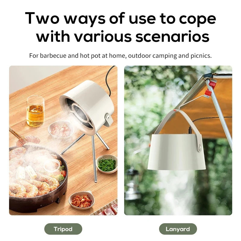 Portable Desktop Exhaust Fan USB Range Hood
