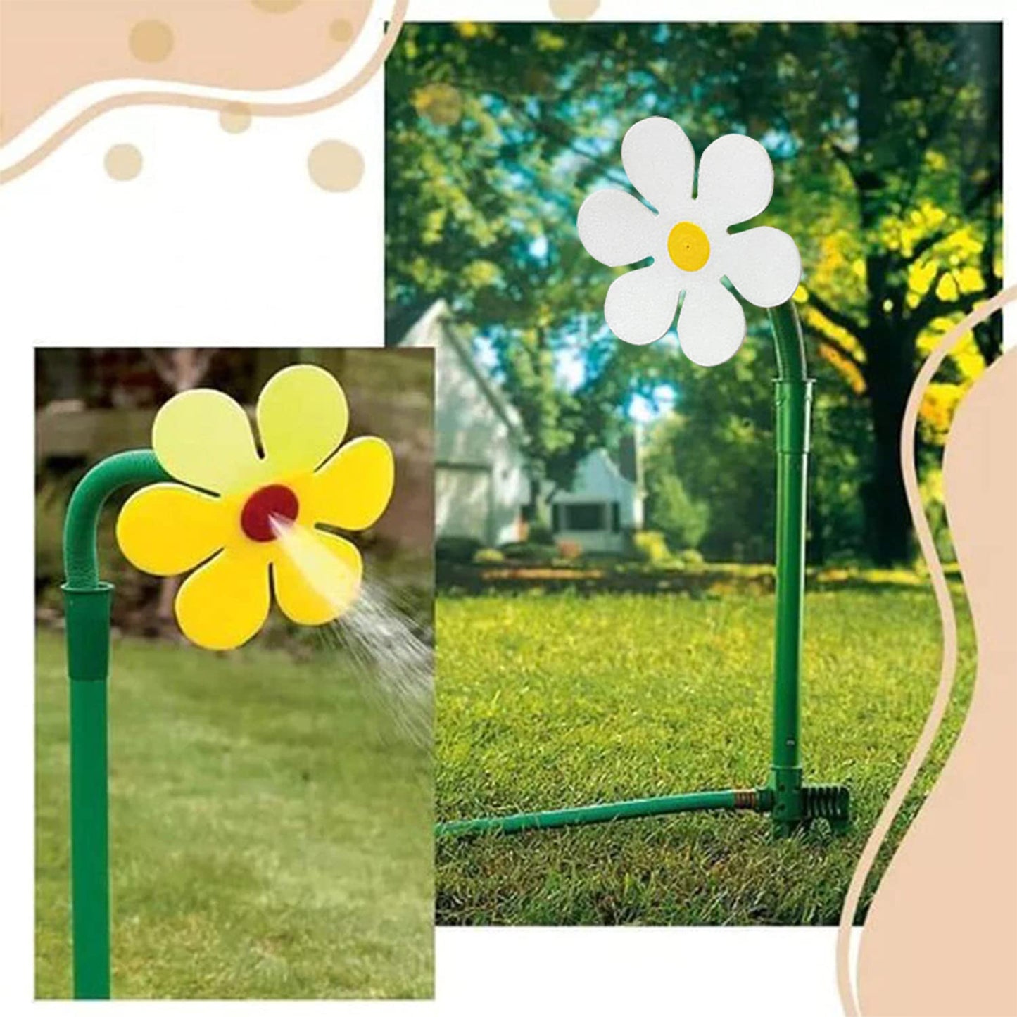 Adjustable Sunflower Garden Sprinkler Tool